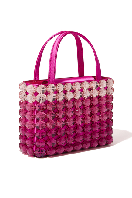 Sam Icon Candy Beaded Small Tote Bag